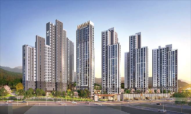 충북 ‘청주 롯데캐슬 시그니처’ 투시도.