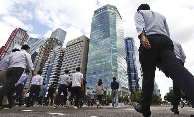 여의도 직장인들. 연합뉴스