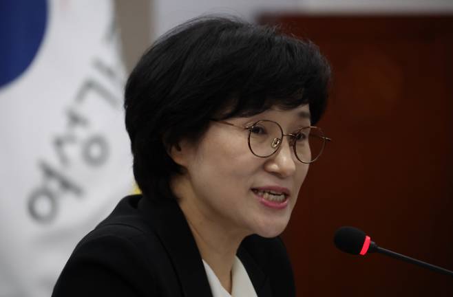 원민경 초대 성평등가족부 장관. 연합뉴스