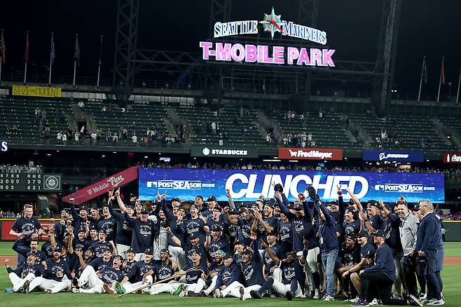 포스트시즌 진출을 확정한 시애틀 매리너스. 게티이미지코리아