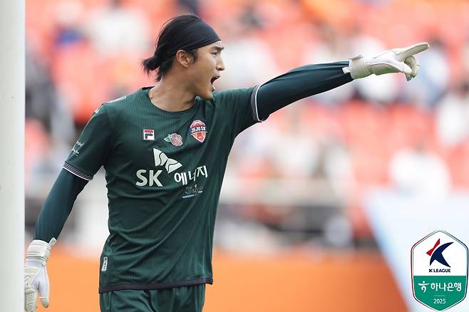 제주 SK 골키퍼 김동준. /사진=한국프로축구연맹 제공