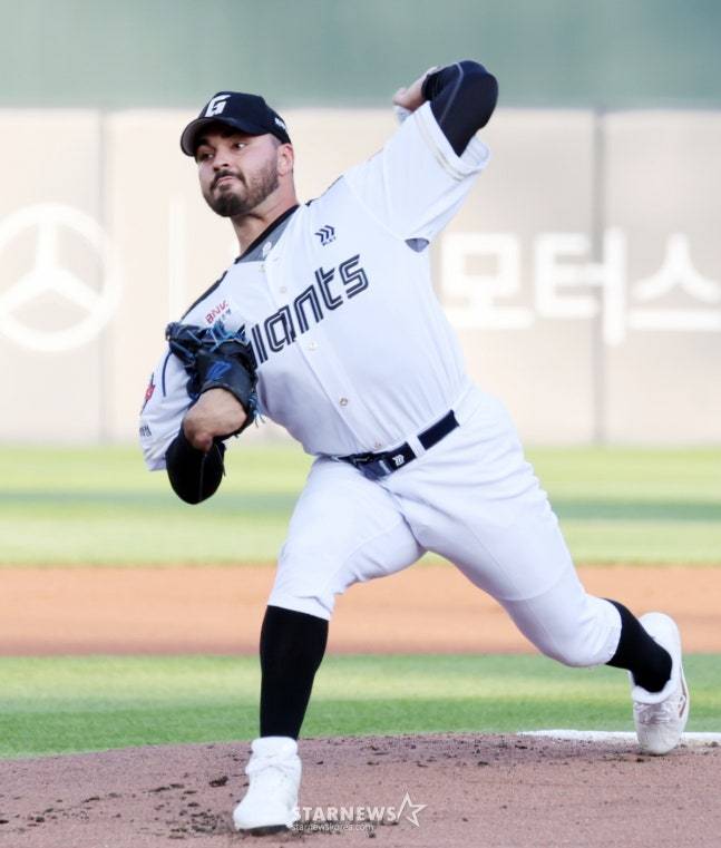 감보아의 투구 장면. /사진=강영조 선임기자