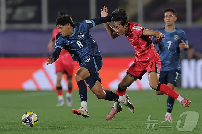 한국 U20 대표팀이 파라과이와 비겼다. ⓒ AFP=뉴스1