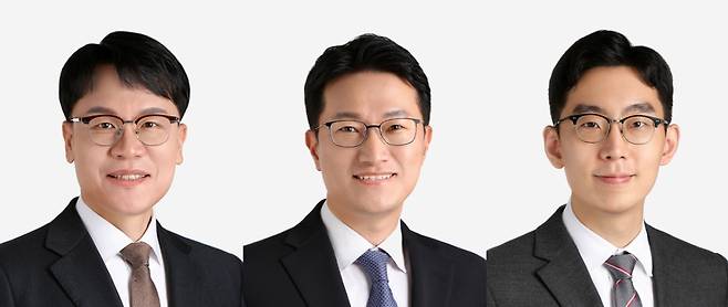 법무법인 화우의 양시훈·홍성·이충언 변호사 사진./사진제공=법무법인 화우