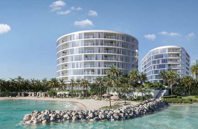 플로리다주에서 멕시코만에 붙어있는 클리어워터에 2026년 착공될 ‘바이서로이 레지던스’ 투시도.[출처 Viceroy Residences Clearwater Beach]