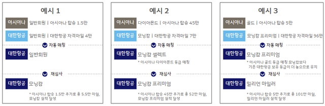 우수회원 등급 재심사 예시. 대한항공