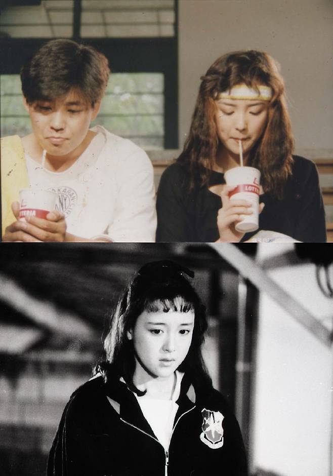 원조 책받침 여신이었던 배우 이상아. 영화 ‘성인신고식’·‘학창 보고서’ 스틸컷.