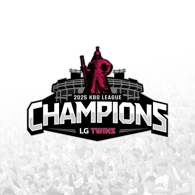 LG트윈스의 2025시즌 정규리그 우승 확정 엠블럼. LG트윈스 제공