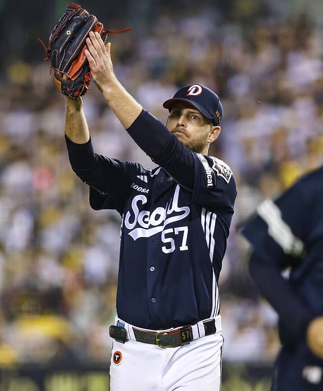 ▲ 두산 베어스 콜어빈 ⓒ 두산 베어스