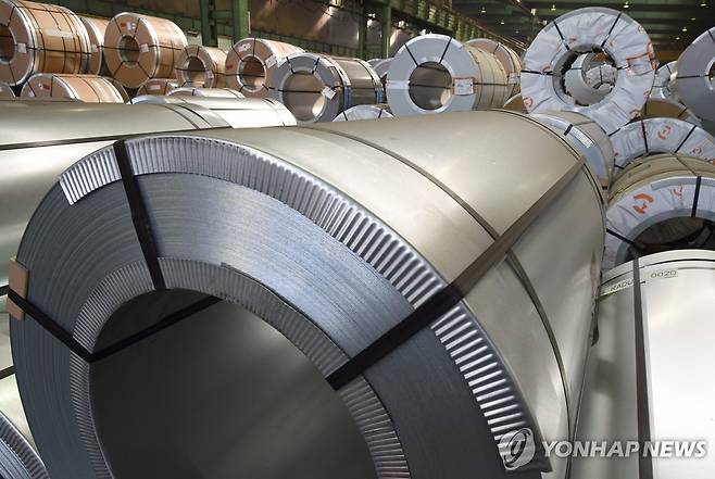 철강 제품 [EPA 연합뉴스 자료사진 재판매 및 DB 금지]