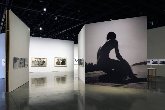 대구미술관에서 전시 중인 이강소 회고전 모습. 대구미술관 제공