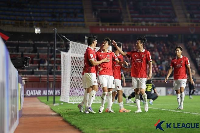 ACL2에서 2연승을 기록한 포항 스틸러스. (한국프로축구연맹 제공)