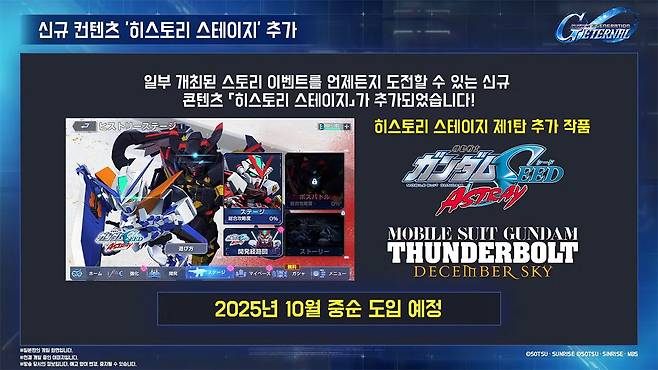 ▲ 이벤트 기간이 끝난 콘텐츠들은 추후 '히스토리 스테이지'로 편입될 예정!