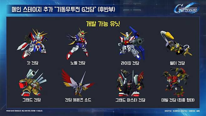 ▲ 개발로 획득 가능한 시그니처 유닛도 따로 마련되어 있다