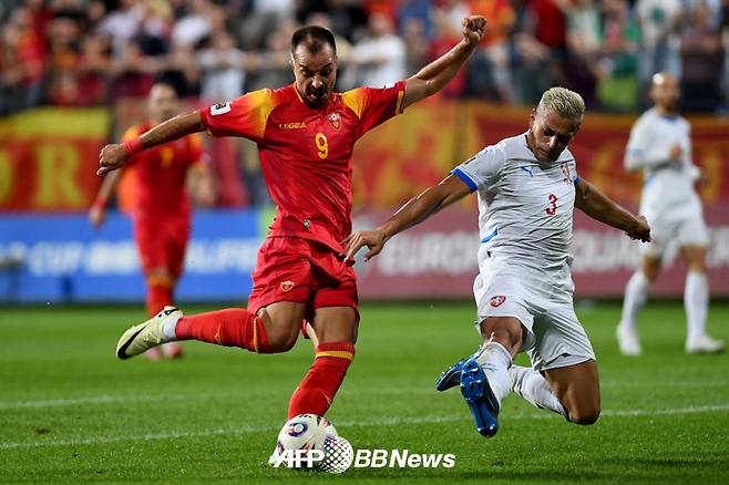 몬테네그로 국가대표 스테판 무고사. /AFPBBNews=뉴스1