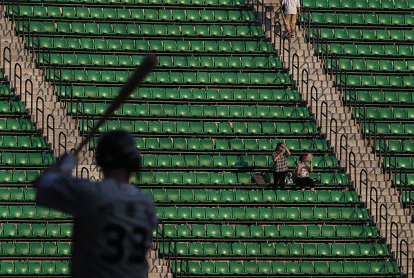 텅 빈 야구장. /연합뉴스