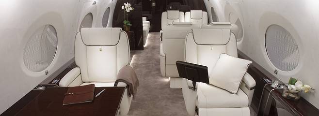 대한항공 프라이빗 제트 내부./대한항공 홈페이지 캡처