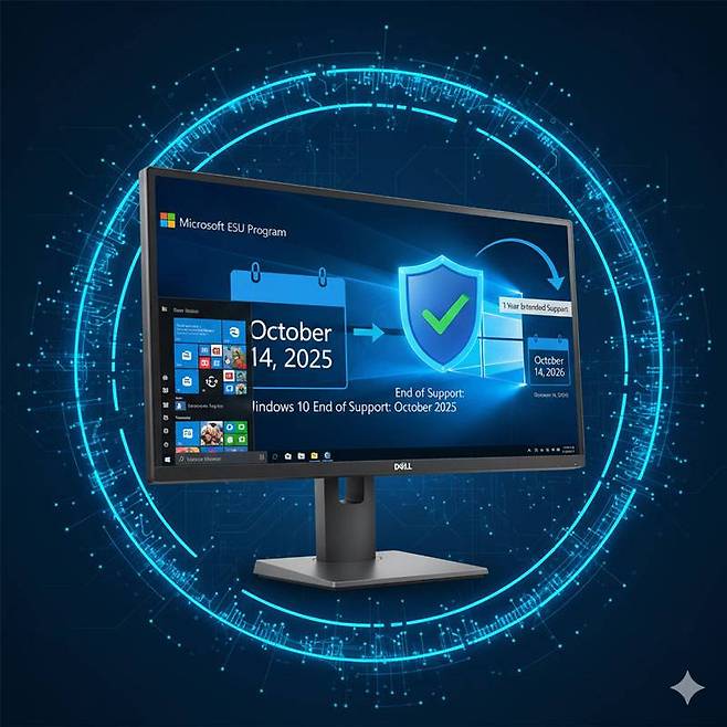 ESU 프로그램을 통해 윈도10의 수명을 1년 연장할 수 있다 / 출처=제미나이 AI로 생성