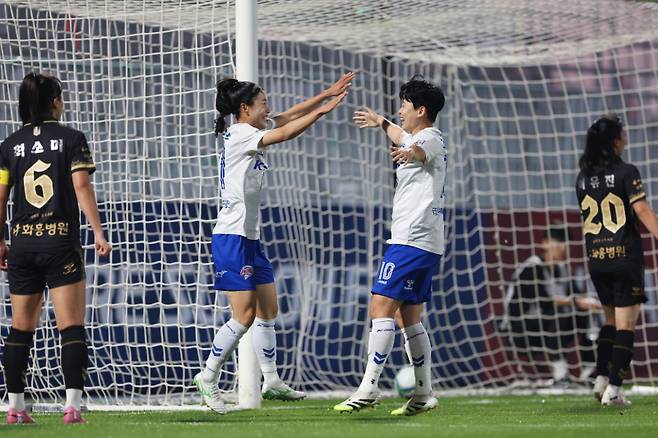 도움왕에 오른 화천KSPO 최유정. 한국여자축구연맹 제공