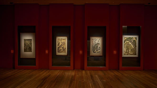 리움미술관 상설기획전 ‘까치호랑이 虎鵲(호작)’ 전경. 리움미술관