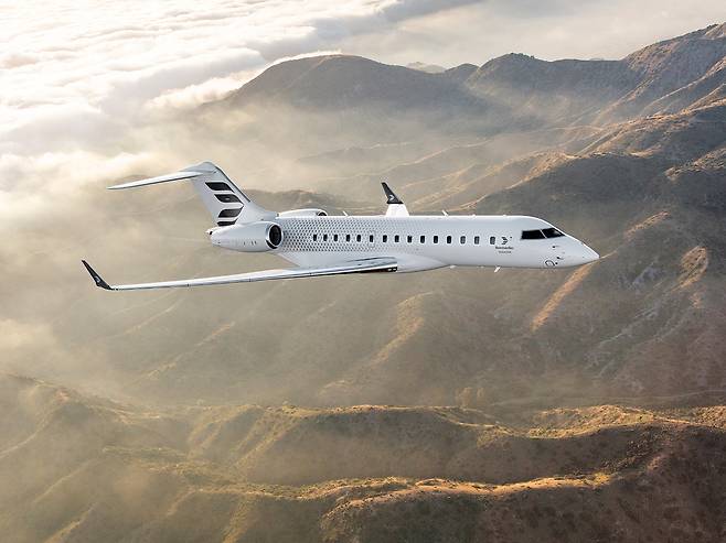 캐나다 봄바르디어가 만드는 글로벌6500 비즈니스 제트기. L3 해리스의 공중조기경보통제기를 비롯해 최신 특수목적항공기 플랫폼으로 채택되는 추세다. 봄바르디어 제공