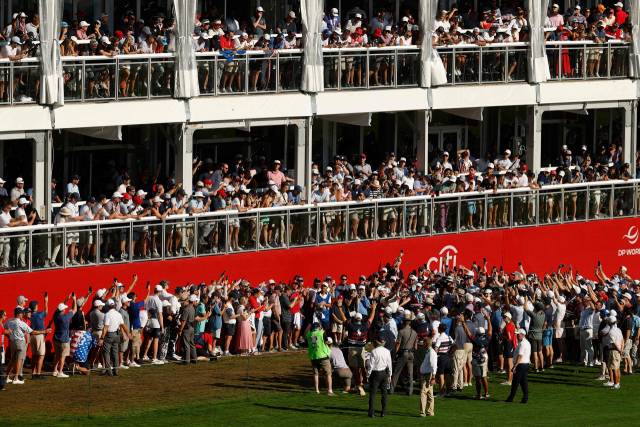 라이더컵 마지막 날 싱글 매치 경기에 모인 구름 관중. AFP연합뉴스