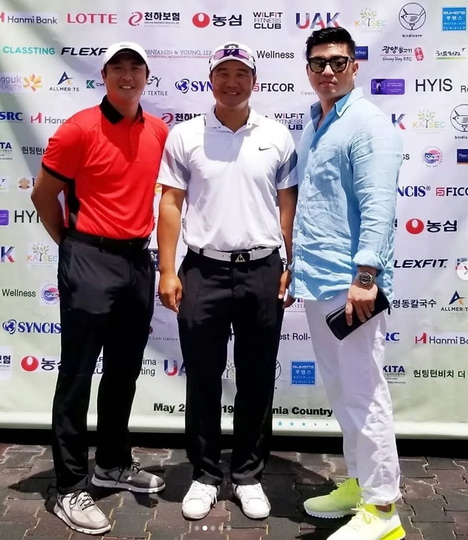 이동혁 코치는 이형택 등 한국 테니스 역사를 빛낸 스타들과도 절친한 사이다. 이동혁 코치 인스타그램