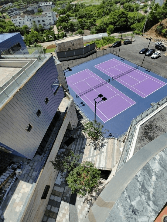 경기 양평군의 아지트 아날로그 전경. 테니스 코리아