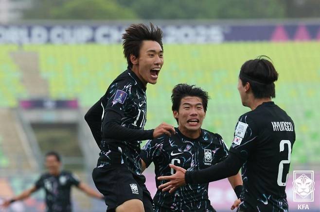 한국 20세 이하(U-20) 축구대표팀의 김현민.대한축구협회 제공