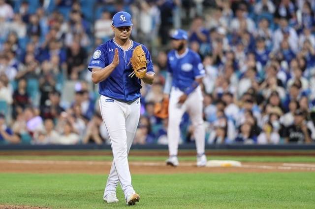 가라비토는 와일드카드 결정전에서 잘 던지며 삼성의 준플레이오프행을 이끌 수 있을까. 사진=삼성 제공