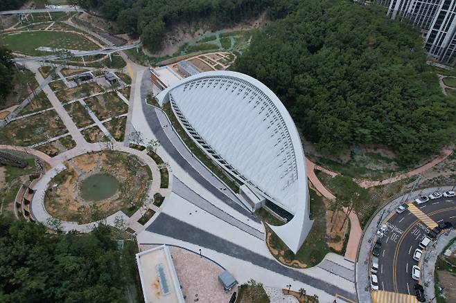 환호근린공원 식물원 전경. 포항시 제공