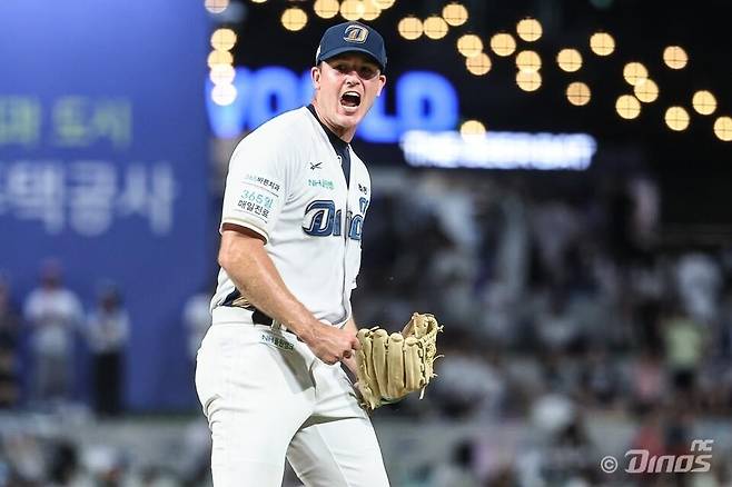 NC 라일리의 9월 경기 모습.  [NC 다이노스 제공. 재판매 및 DB 금지]
