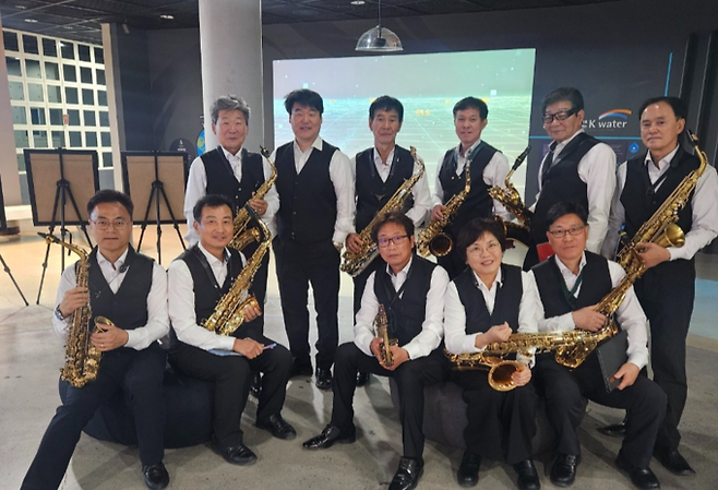 ▲ 청송 라온색소폰앙상블.