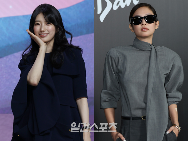 가수 겸 배우 수지(왼쪽)와 블랙핑크 제니 / 사진=일간스포츠 DB