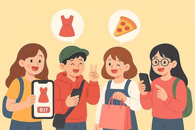 국내 온라인 플랫폼 시장 내 경쟁이 치열한 가운데 ‘잘파세대’로 불리는 1020세대가 새로운 격전지로 부상하고 있다. [사진 = AI 생성 이미지]