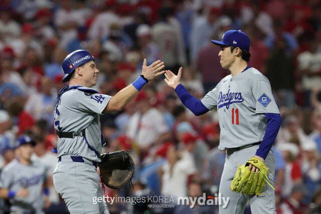 LA 다저스 윌 스미스와 사사키 로키./게티이미지코리아
