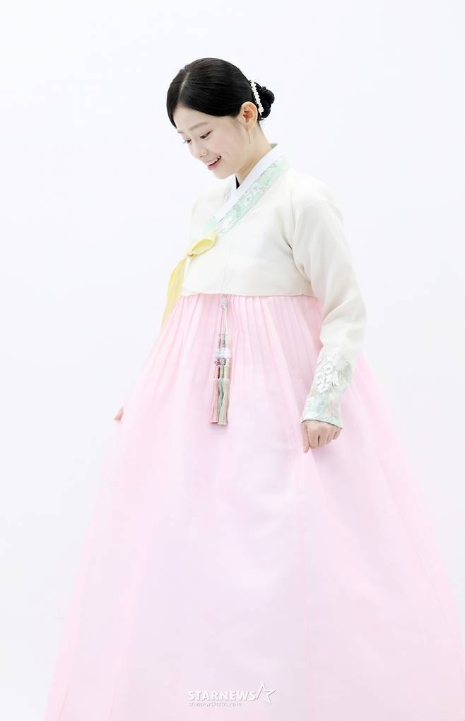 채서안 한복 내방 인터뷰 /사진=김휘선 기자 hwijpg@