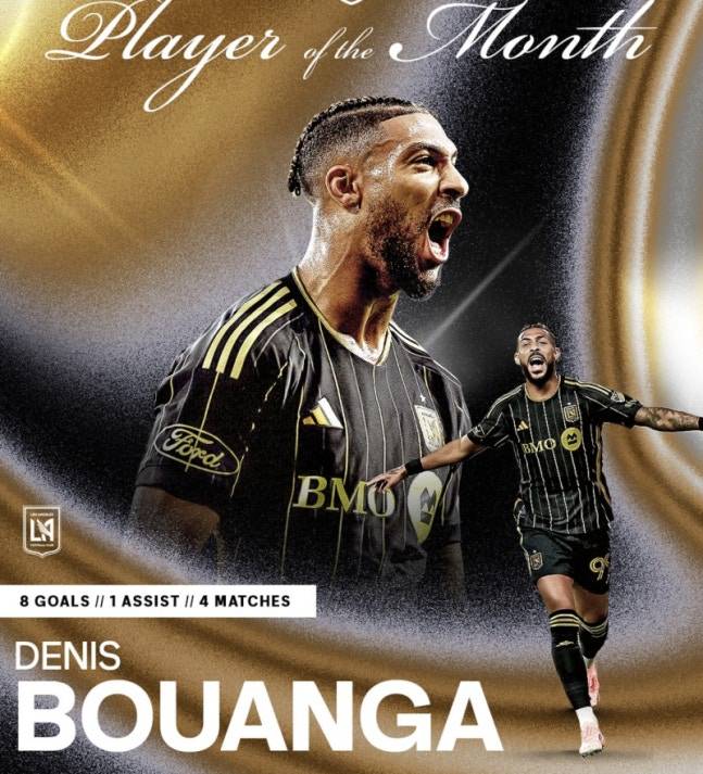 MLS 사무국은 4일(한국시간) 2025시즌 9월 이달의 선수로 드니 부앙가를 선정했다. /사진=MLS 공식 SNS 갈무리