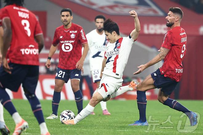 PSG의 이강인ⓒ AFP=뉴스1