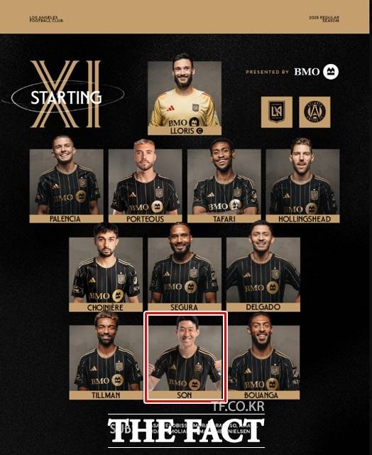 6일 애틀랜타전 스타팅11에 이름을 올린 손흥민./LAFC