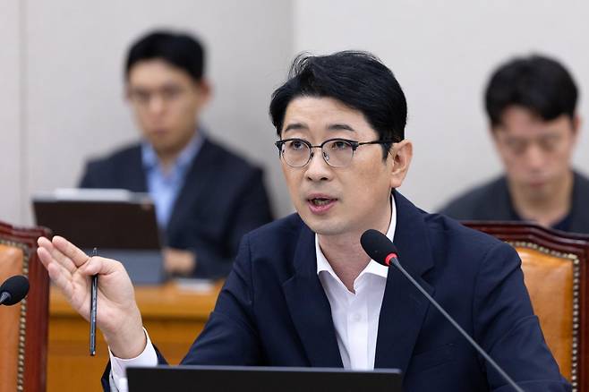 10일 서울 여의도 국회에서 열린 제429회국회(정기회) 법제사법위원회 제3차 전체회의에서 주진우 국민의힘 의원이 발언하고 있다. 2025.9.10/뉴스1