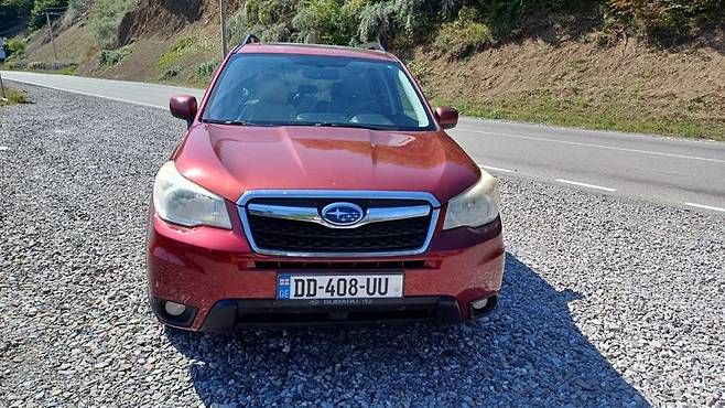 11일 동안 조지아 여행을 함께한 스바루 포레스터 렌터카.