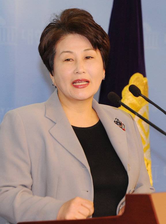 전여옥 전 한나라당 의원이 2012년 3월 9일 서울 여의도 국회 정론관에서 기자회견을 갖고 있다. 동아DB&nbsp;