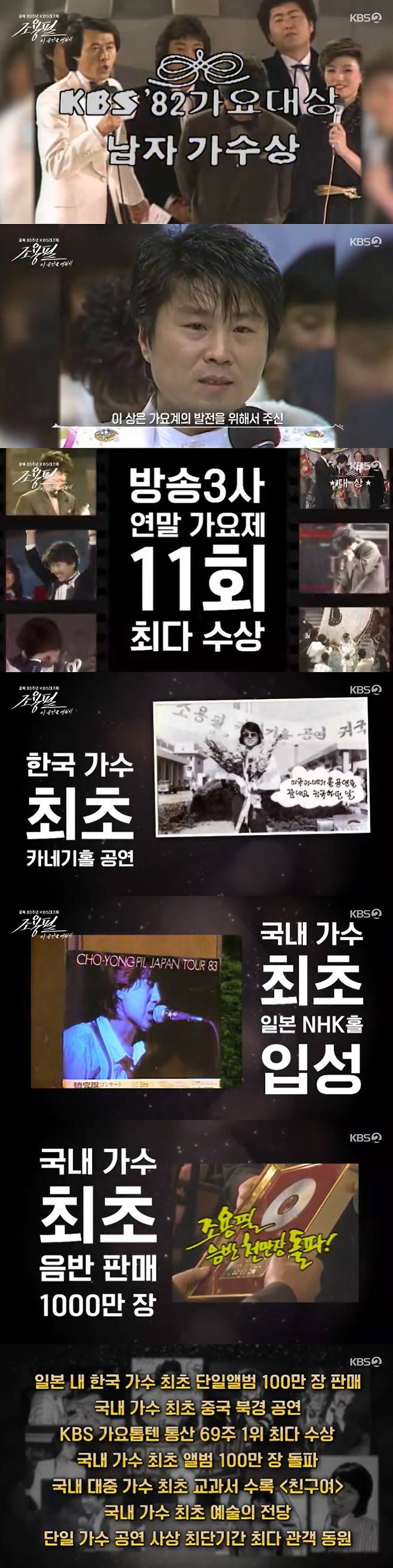 /사진=KBS 2TV '조용필, 이 순간을 영원히' 방송 캡처