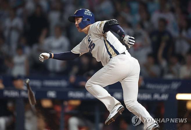 NC 박건우 안타 [연합뉴스 자료사진]