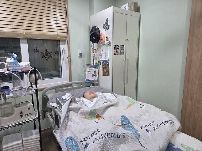 주사랑장애인단기보호센터에서 지내는 이생명(15)군 [촬영 박수현]