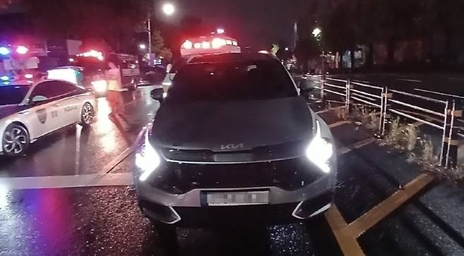 ▲ 7일 새벽 인천 남동구 구월동 사고 현장 모습. /사진제공=인천소방본부