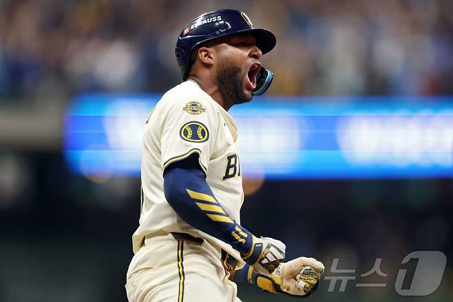 밀워키 브루어스의 잭슨 추리오. ⓒ AFP=뉴스1