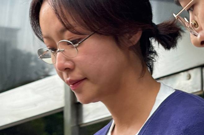 법원 나오는 황정음. 연합뉴스