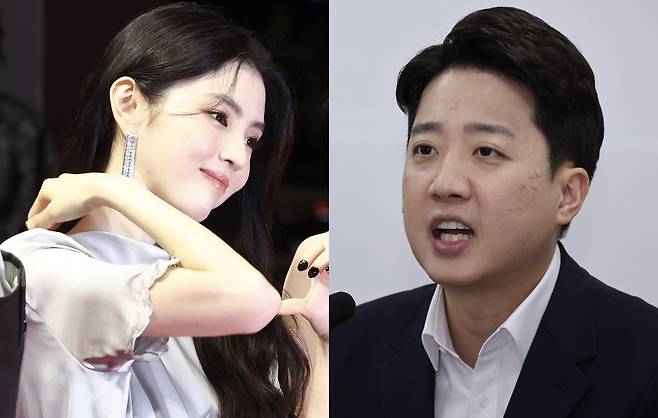 배우 한소희가 최근 이준석 개혁신당 SNS 게시물에 ‘좋아요’를 눌렀다가 정치색 논란에 휘말렸다. 세계일보 자료사진, 뉴시스